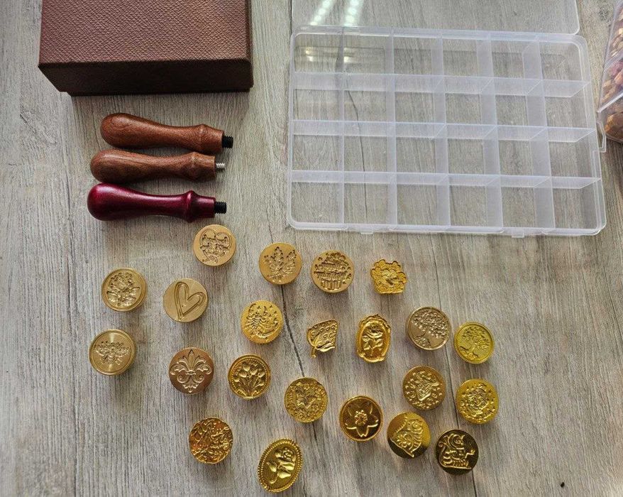 Печати для сургуча комплект 22 шт