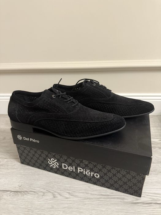 Туфли  мужские, замшевые летние в сетку