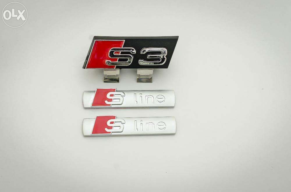 Set Embleme AUDI A3/S3 grila/aripi s-line