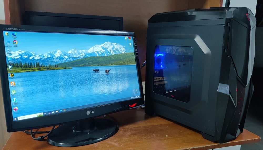 Компьютер Core i5/16GB DDR4/SSD256GB/LG Монитор 22" FHD в хорошем сост