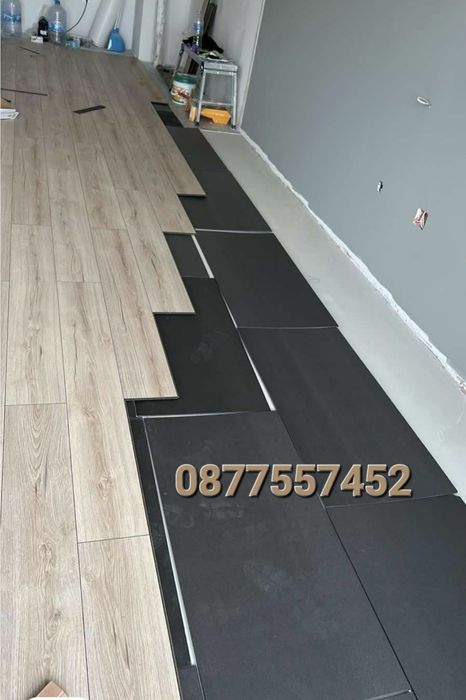 Поставяне на ламиниран паркет ( фаянс Теракот)