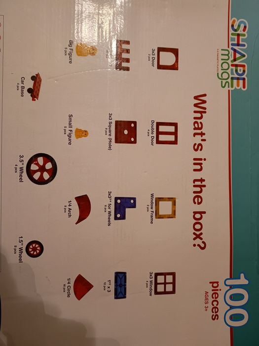 3 x Set construcție magnetic 3D Shape mags