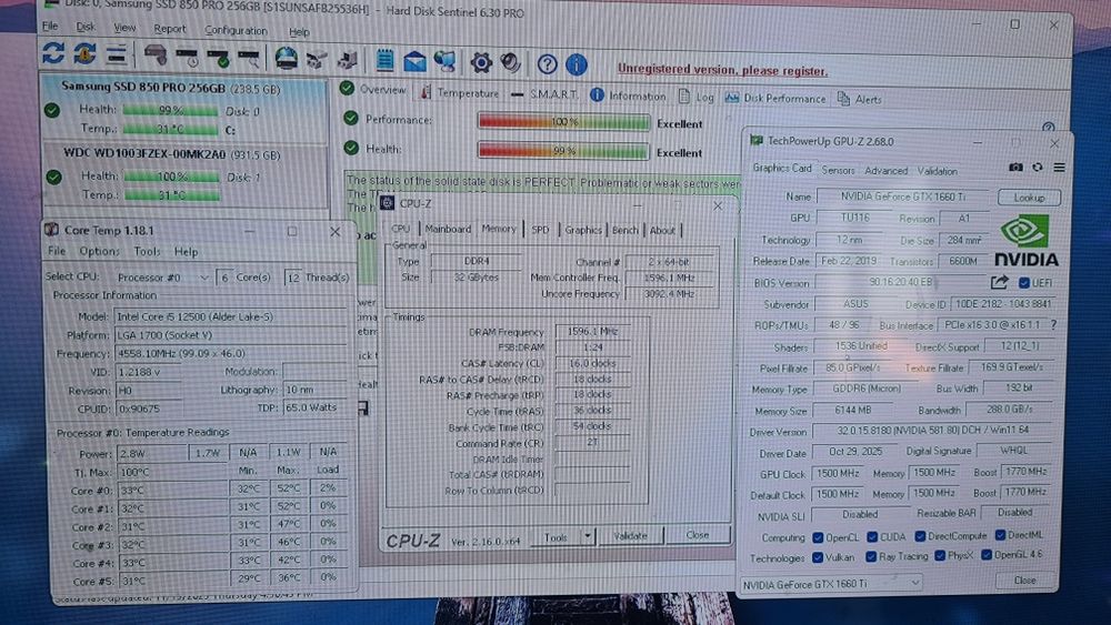 Unitate PC Gaming i5 12500 NVIDIA GTX 1660 TI 32GB RAM SSD