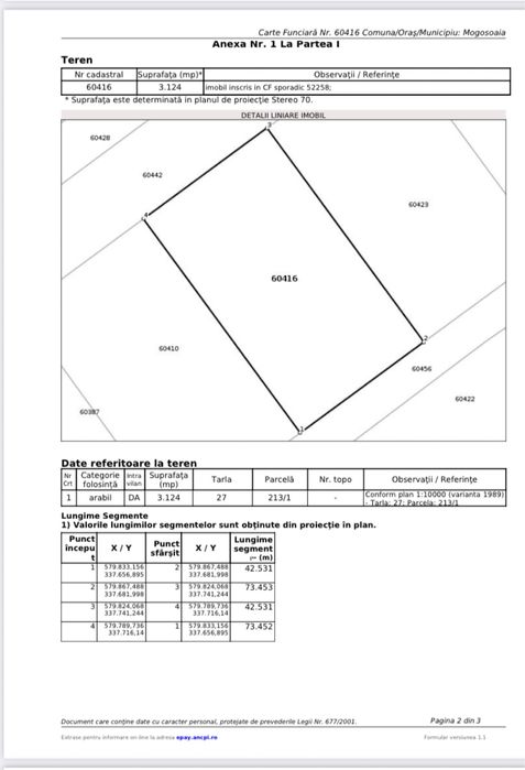 vand teren Mogosoaia 9.400 mp  central D=120 utilitati toate