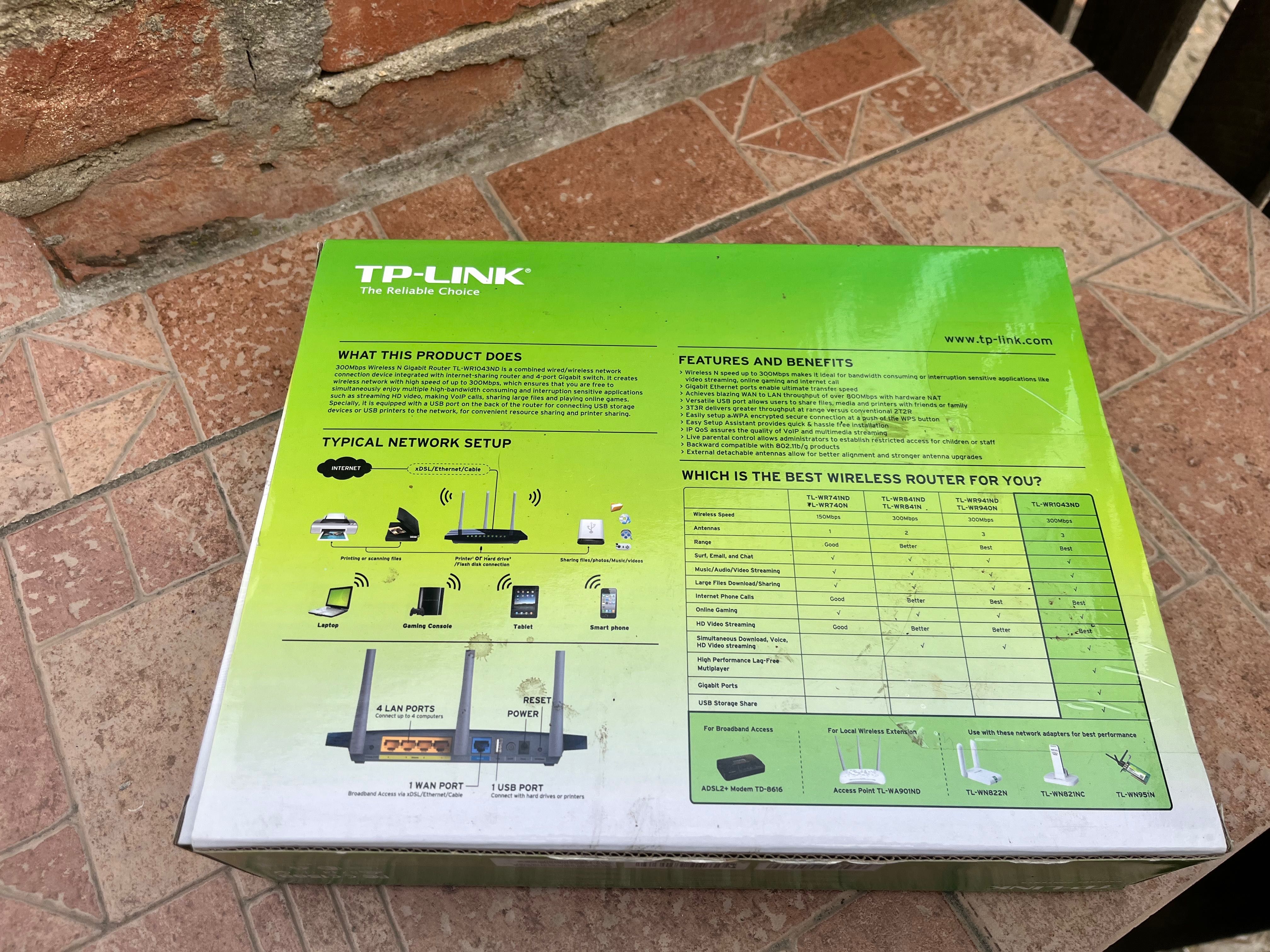 Router wireless TP Link TL-WR1043ND