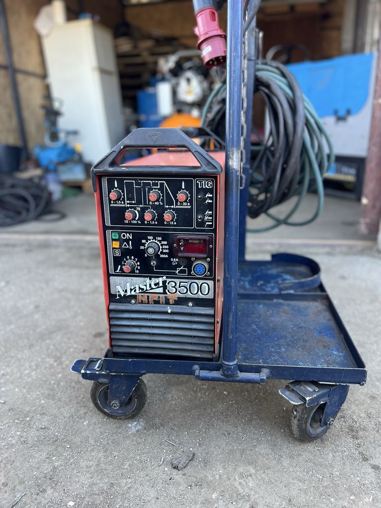 Aparat sudura KEMPPI MASTER 3500–TIG, argon, carucior