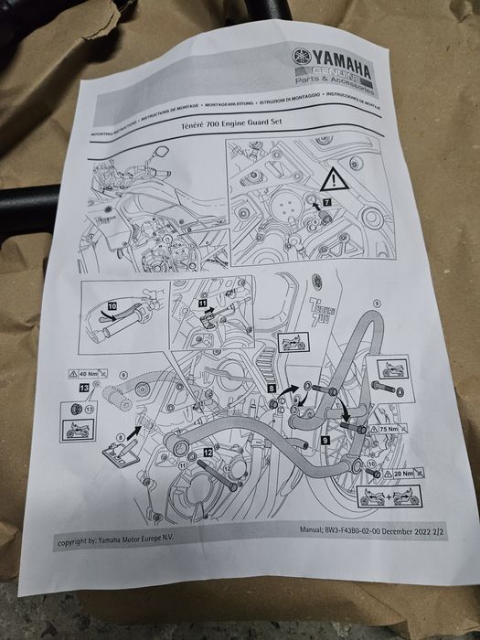 Crash bars/гардове за Yamaha Tenere 700 19-24