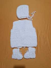 Детски ръчно плетен комплект