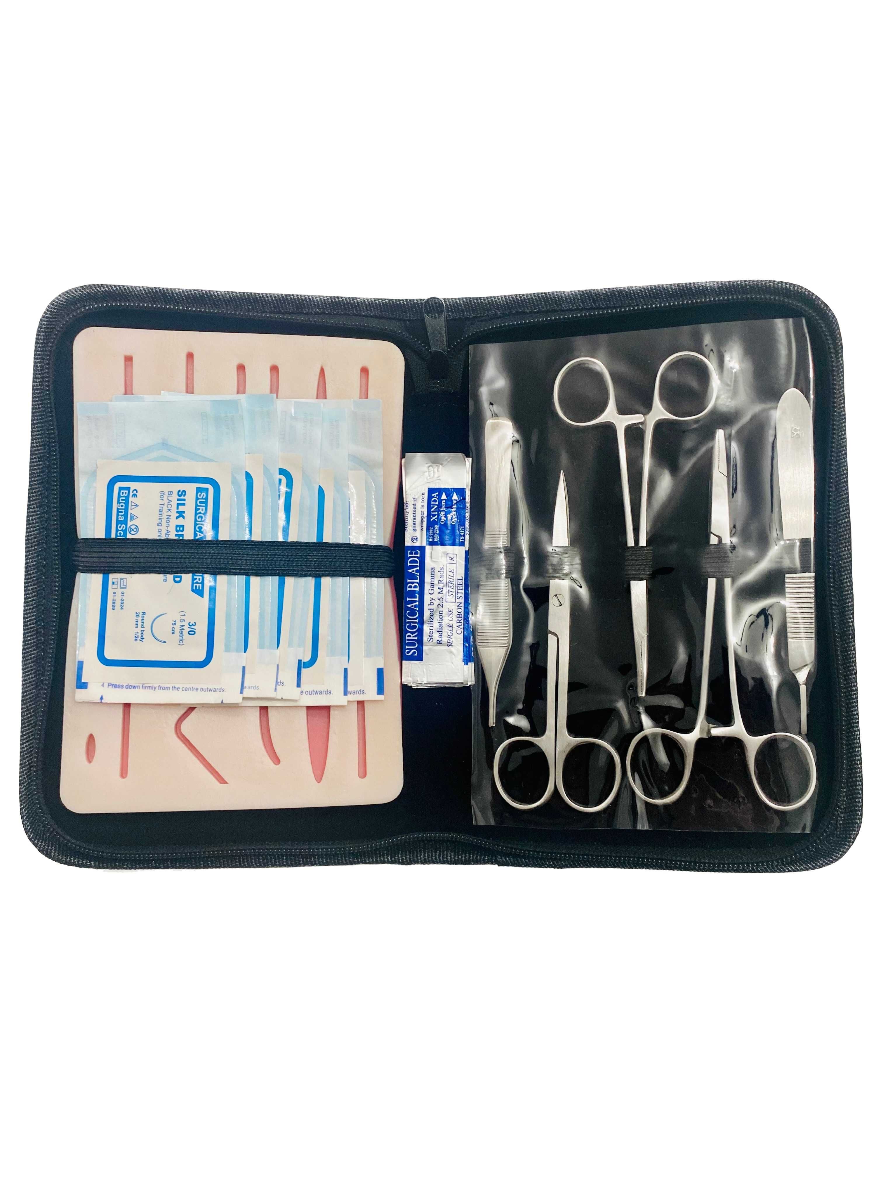 Kit profesional pentru suturi chirurgicale, Suture Expert, Negru