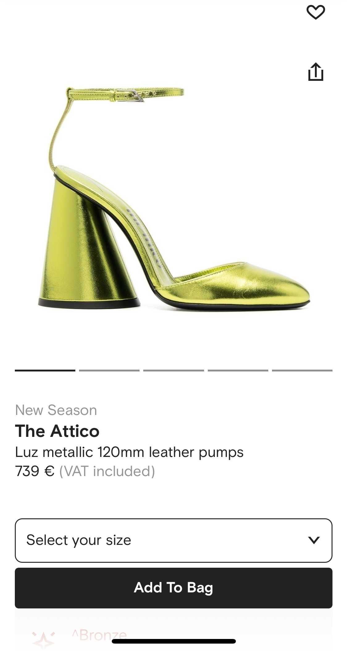 The Attico pantofi dama 37,5 originali, retail 739 euro