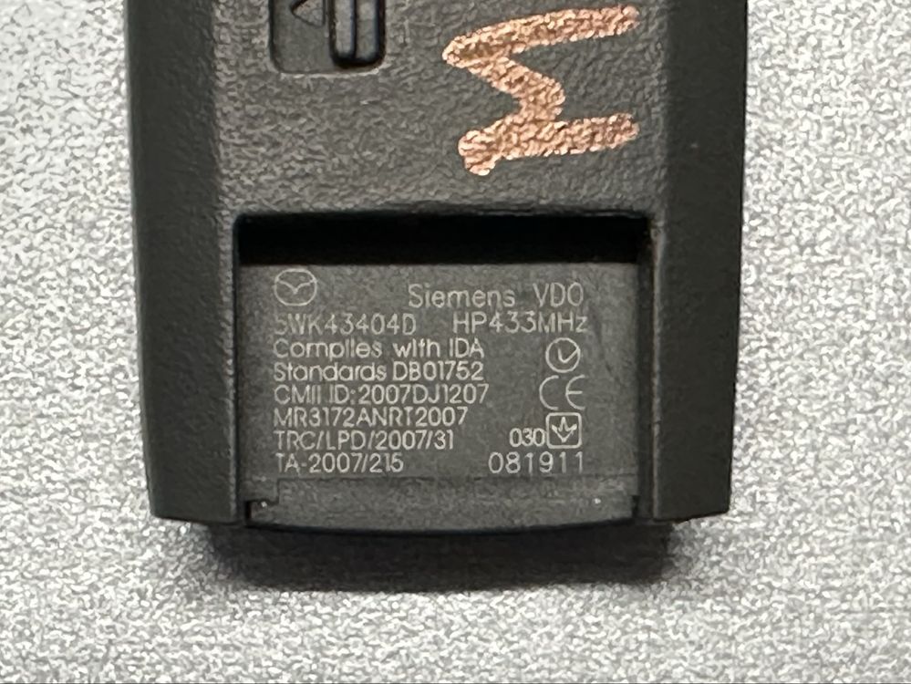 Ключ Mazda 6 , CX-5 със Keyless Go