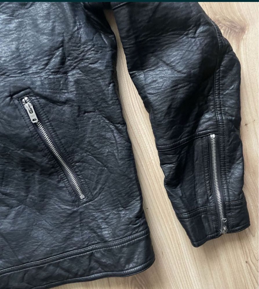 JACK & JONES / мъжко кожено яке XL