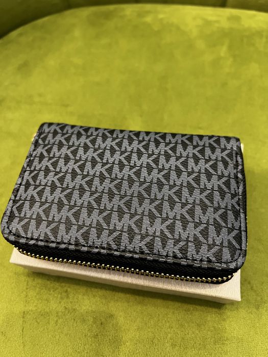 Portofel dama Michael Kors negru cu albastru