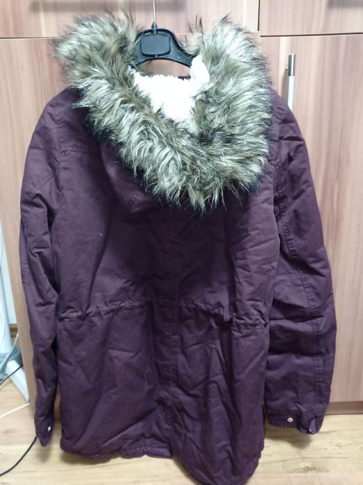 Geacă parka H&M culoare vișiniu