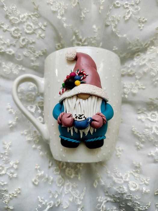 Чаши с декорация от полимерна глина