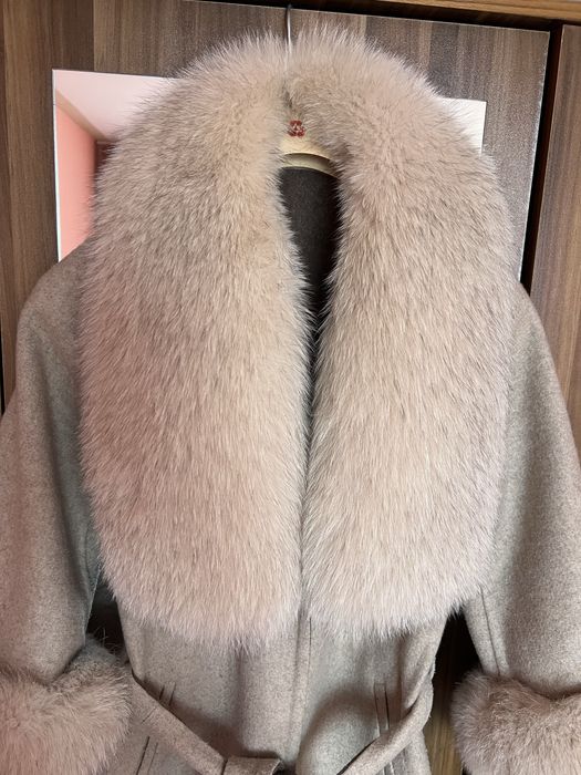 Палта Alpaca с естествен косъм лисица и палто zara
