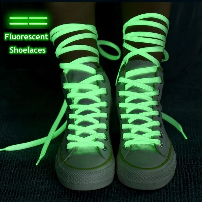 флуоресцентные шнурки ночного цвета