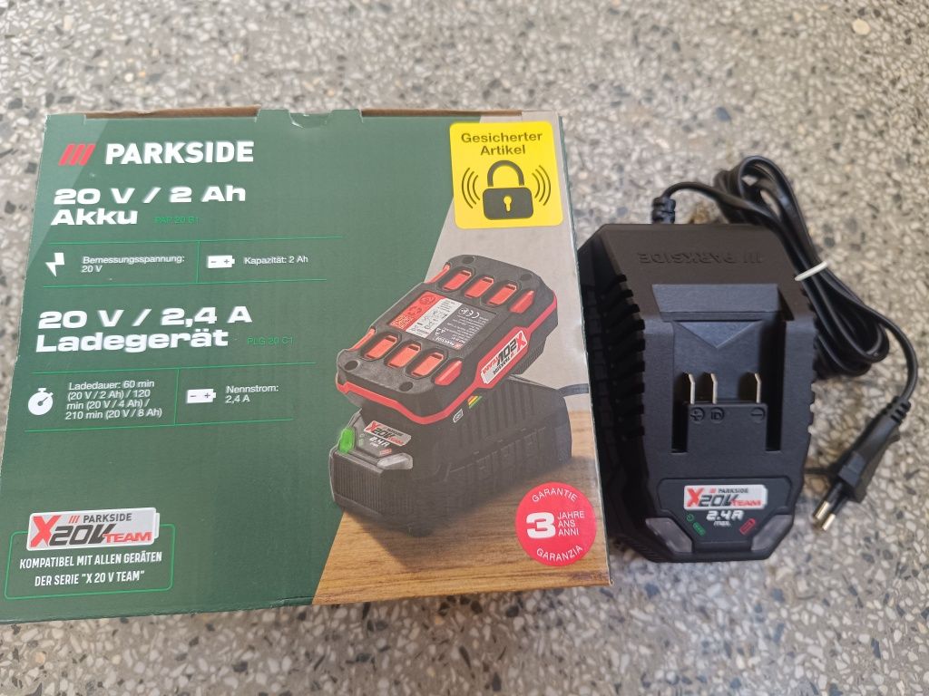 Ново зарядно Parkside 20 V 2.4 A