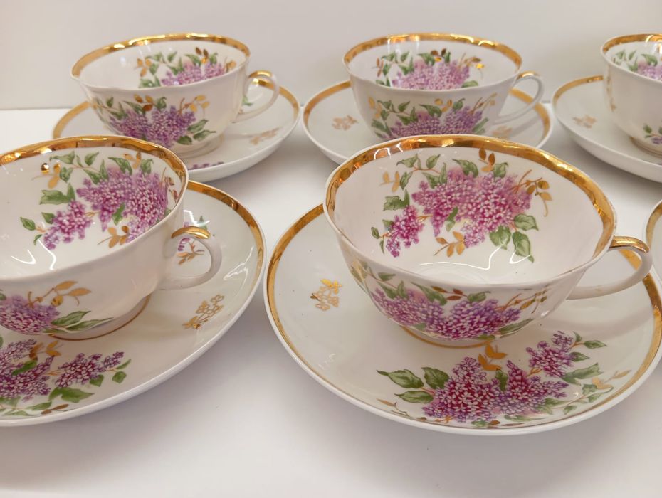 Руски порцелан. Люляк. Дулево