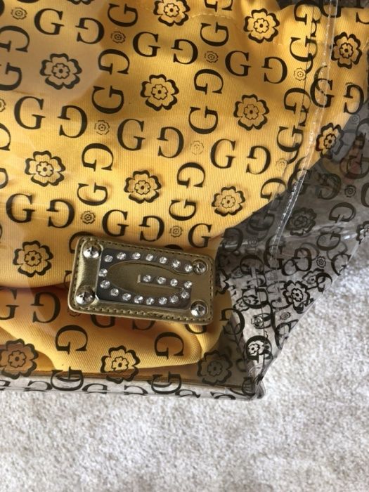 Geanta Guess transparenta