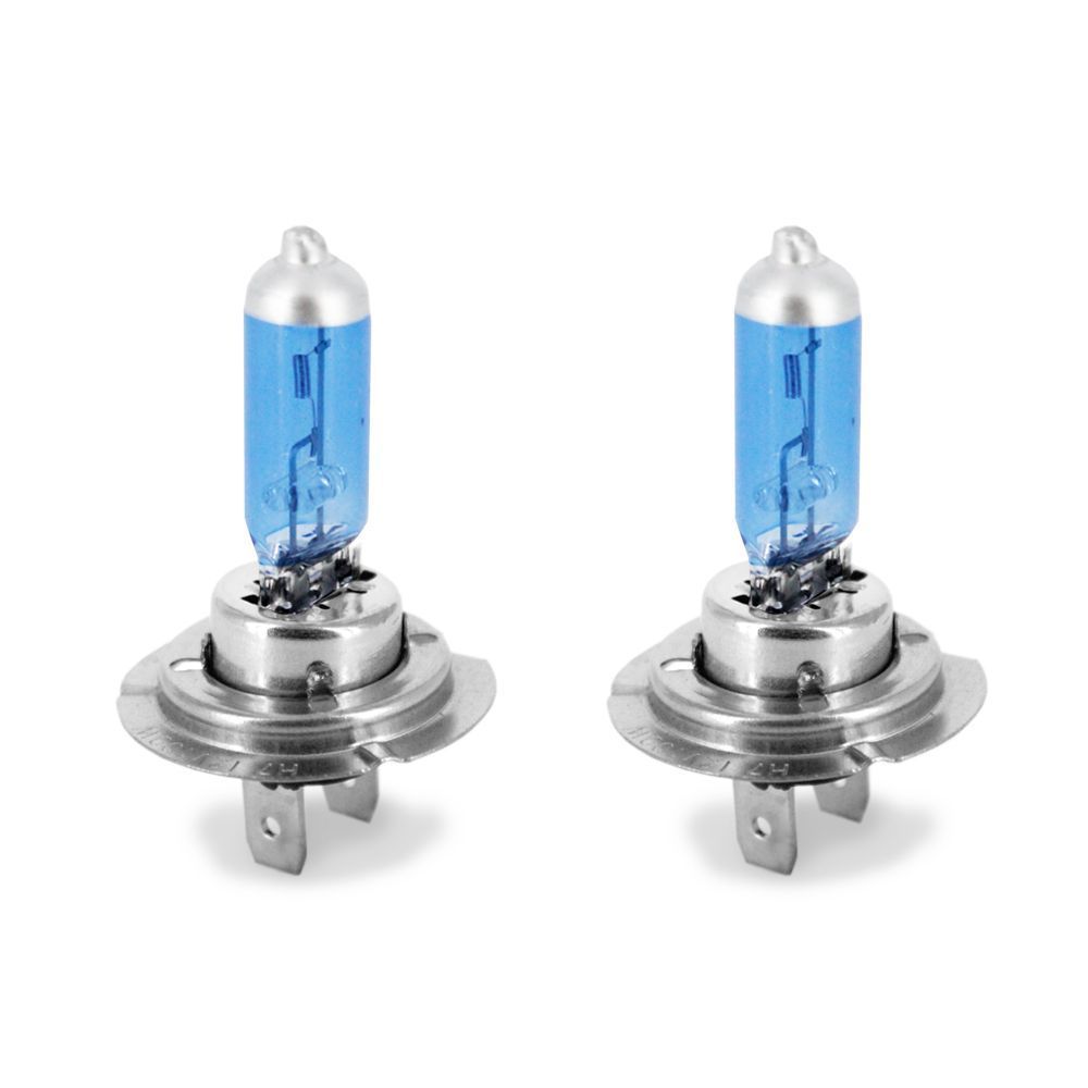 Bec auto cu halogen pentru far Carguard, +50% lumina H7 12V 55W PX26D, alb xenon, set 2 bucati