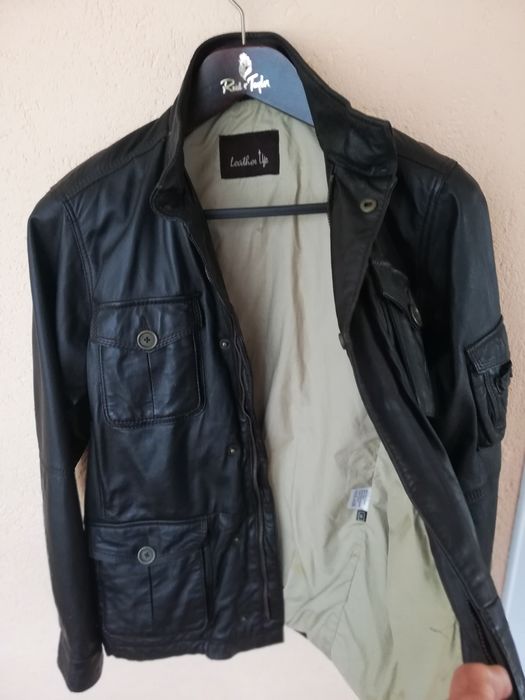 Geaca bărbați Leather M piele naturala
