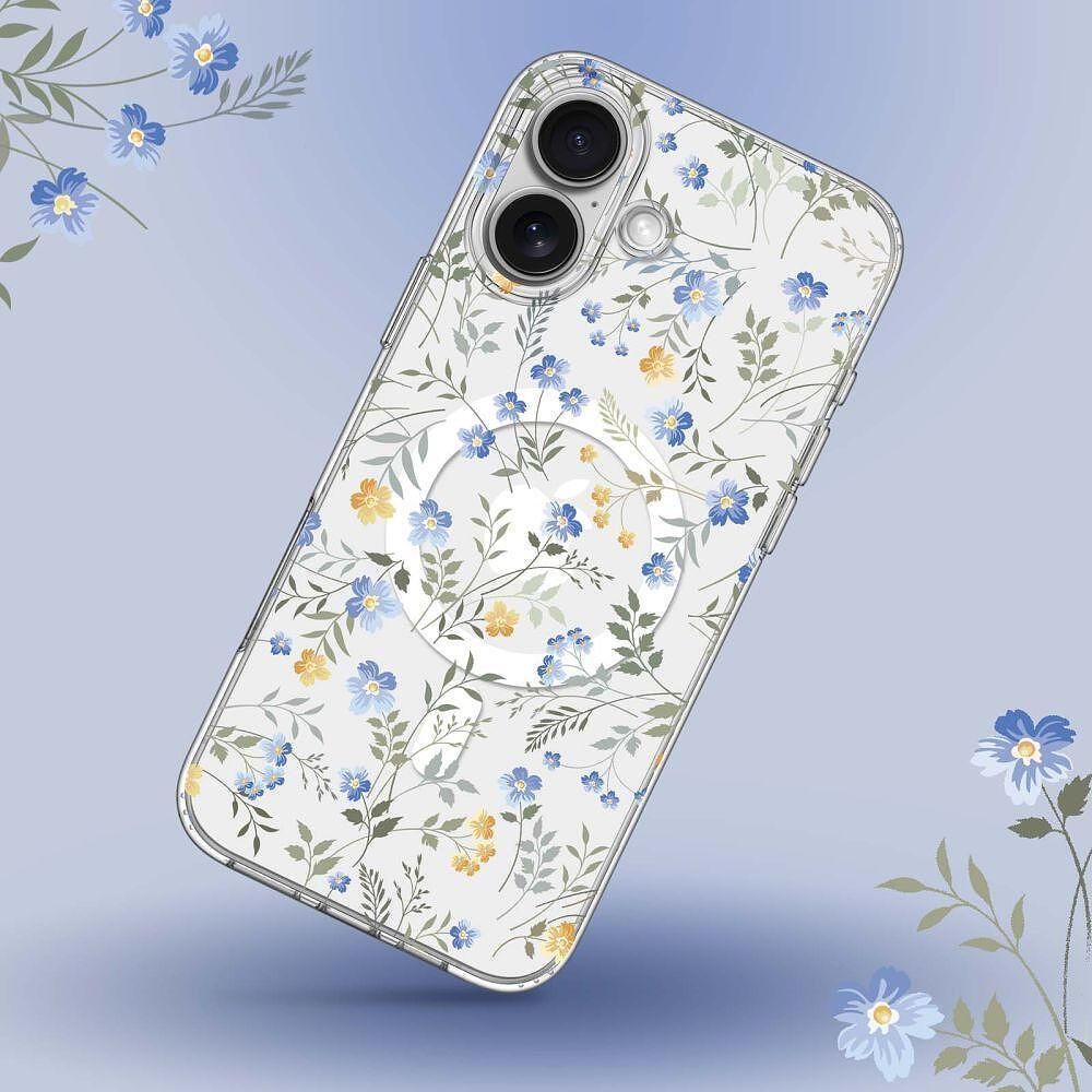 Tech-protect flexair magsafe калъф за iphone 16e - spring flowers