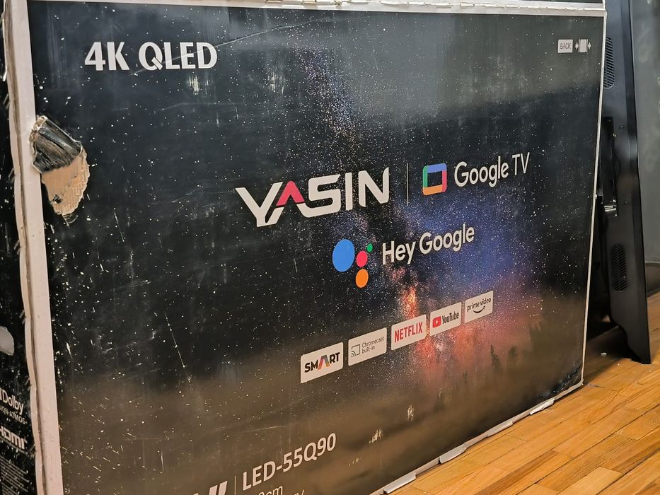 НОВЫЙ. Yasin 140 см 4К smart tv телевизор