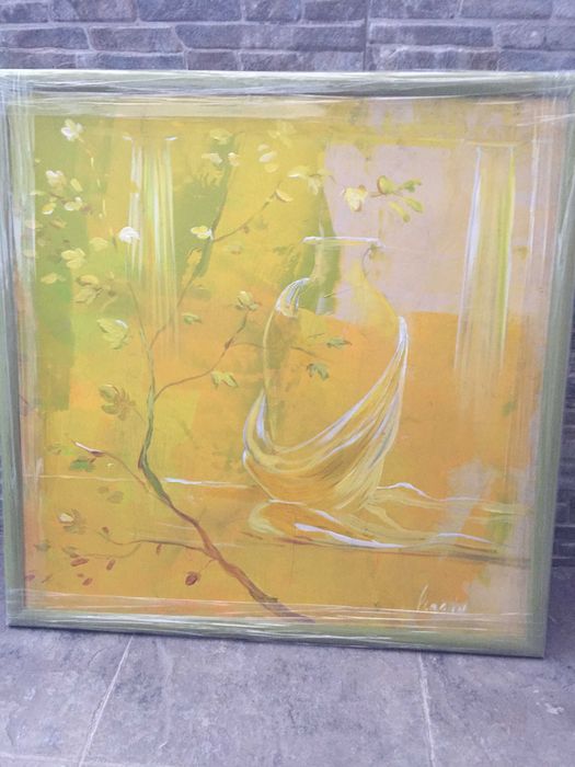 Картина „Натюрморт с Амфора“ , маслени бои, художник Владин Владев