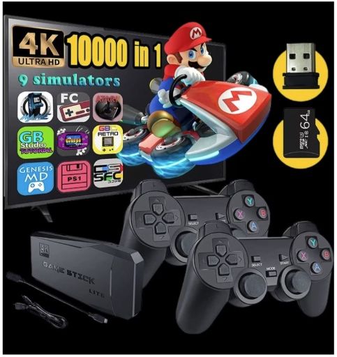 Consola retro Lehuai Tip Stick 10.000 de Jocuri Video