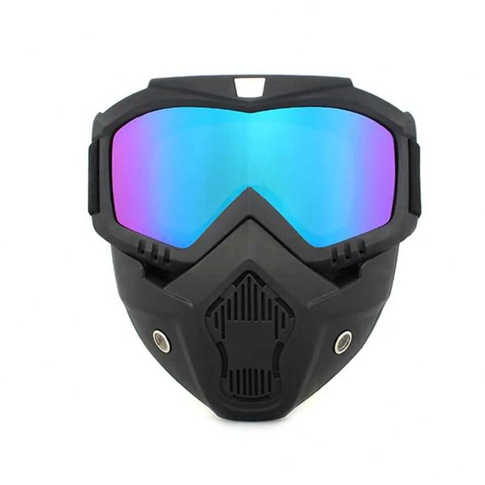 Masca full face cu ochelari detasabili ski snowboard motocicleta atv