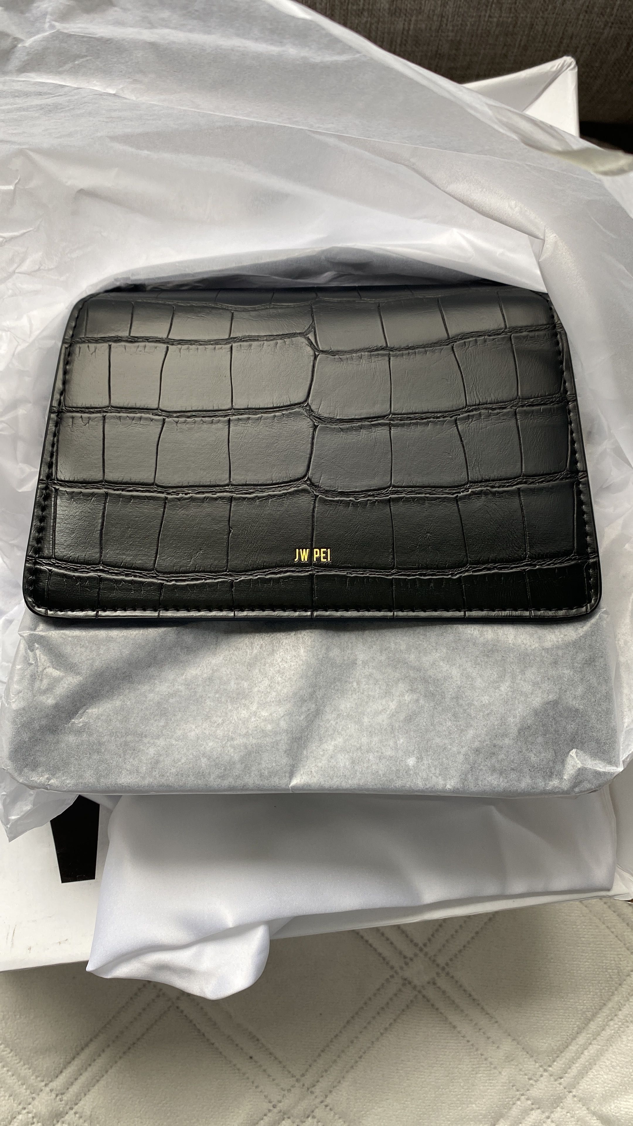 Сумочка JW PEI - The Fae Top Handle Bag - Black Croc