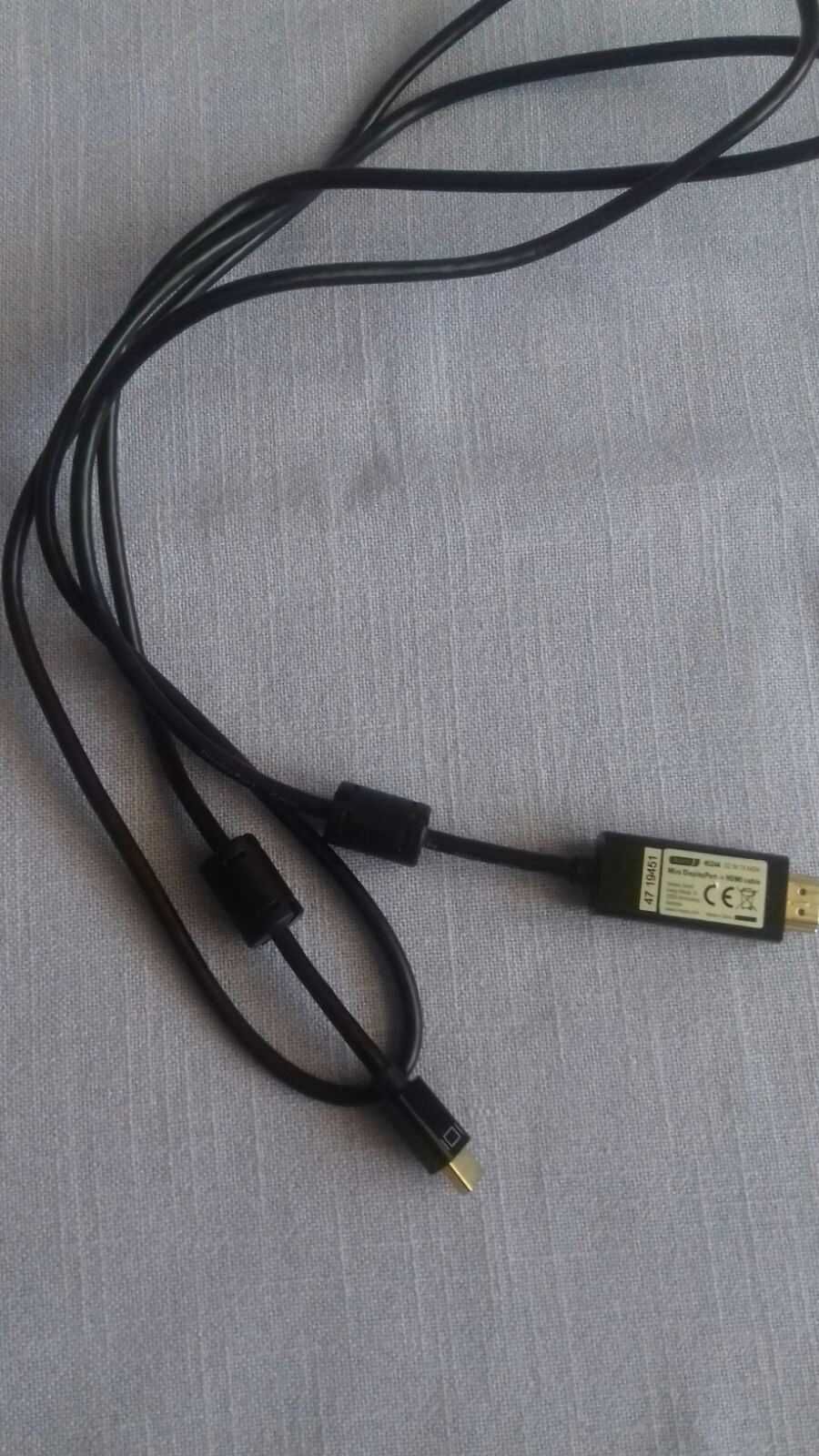hdmi - кабел - мини дисплей порт към hdmi - Vivanco - черен