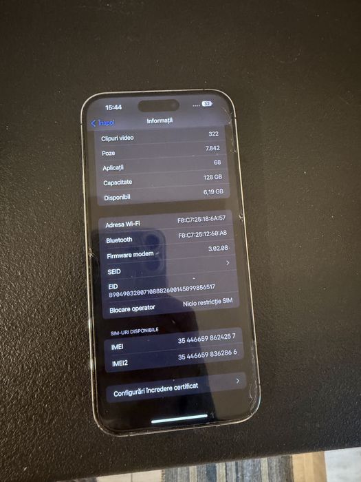 Iphone 14 pro max 128gb deep purple