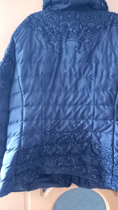 Vand geaca/ jacheta dama toamna-iarna,bleumarin,2XL- marime IT,cu mode