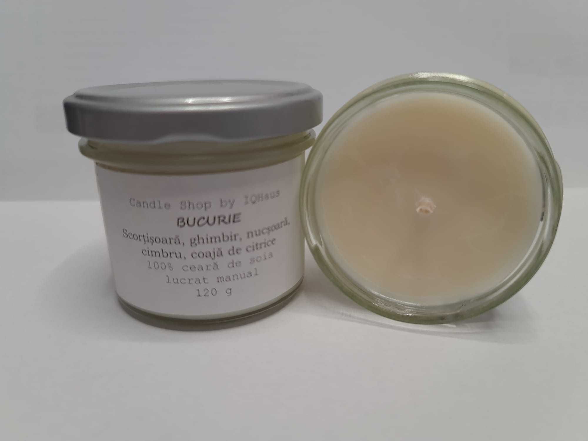 Lumanare parfumata Bucurie 120gr. - Candles Shop by IQhaus