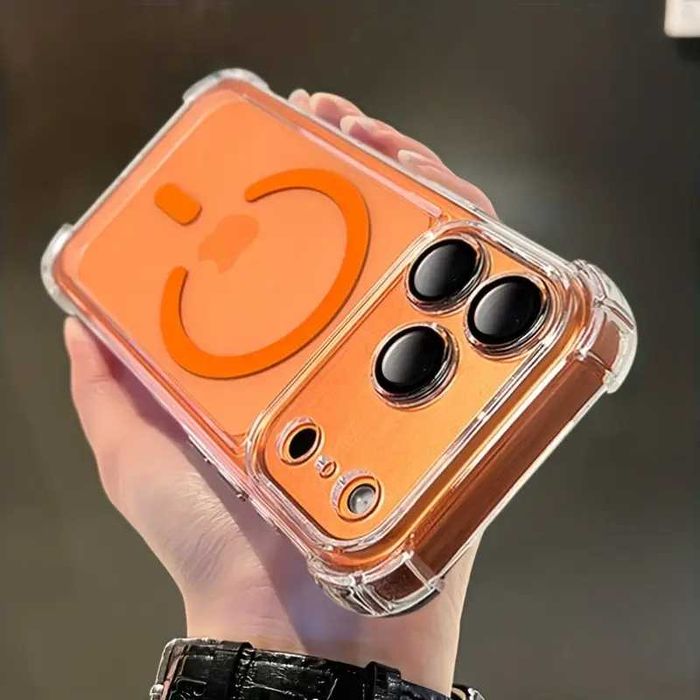 Прозрачен кейс за iPhone 17 Pro Max Удароустойчив - Безжично зареждане