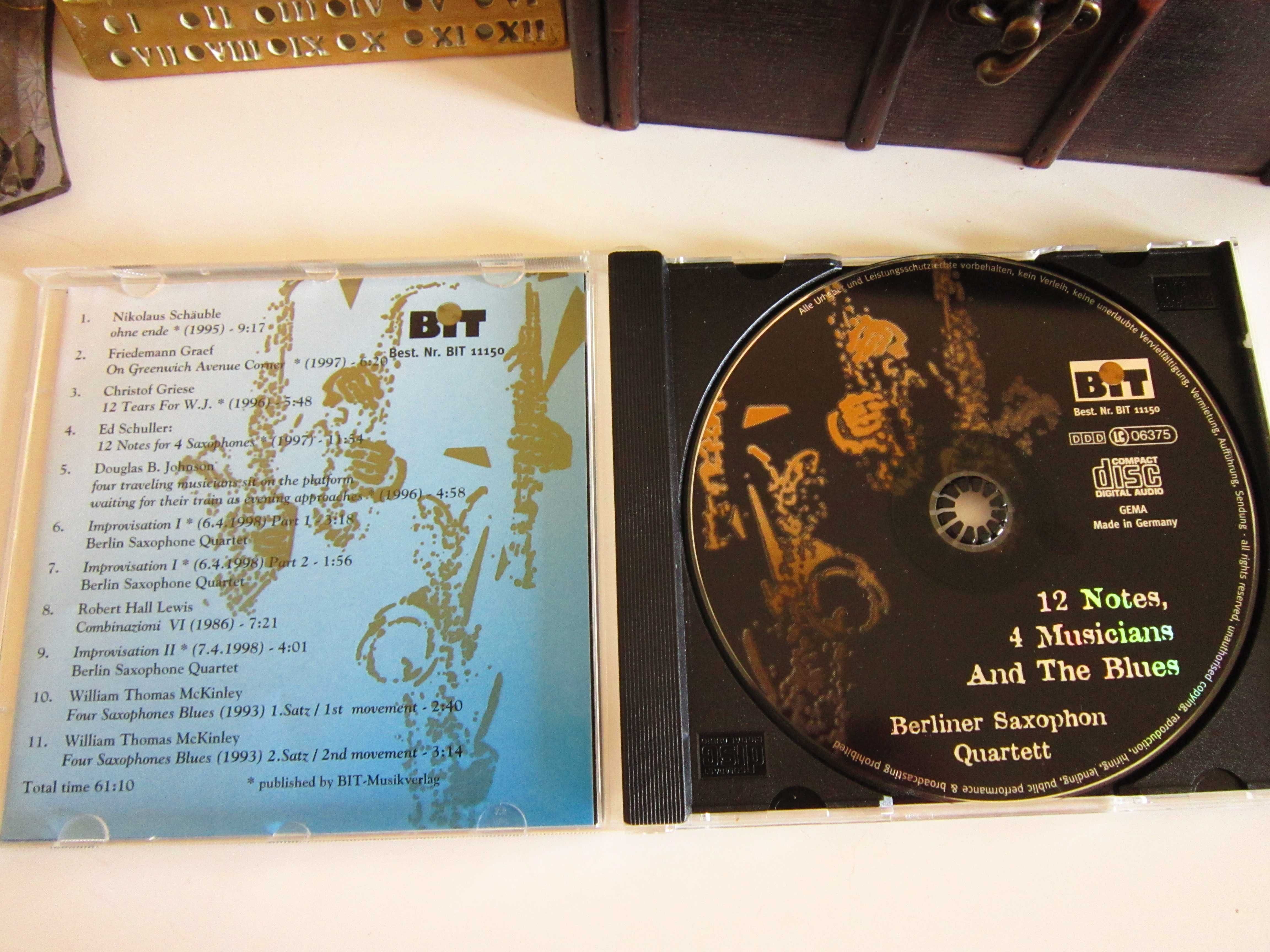 cd rar "12 Notes,4 Musicians and the Blues"-Berliner Saxophon Quartett