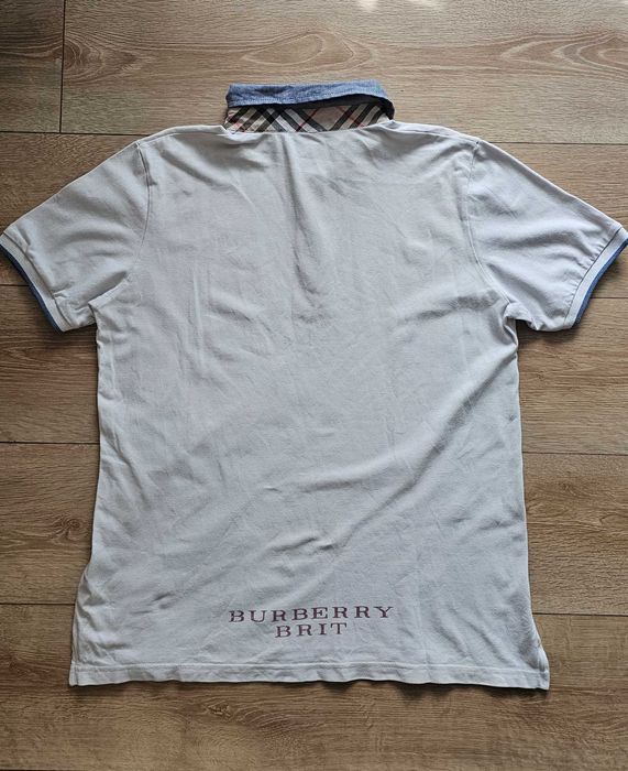 Tricou polo Burberry Brit ,marimea XL  crem