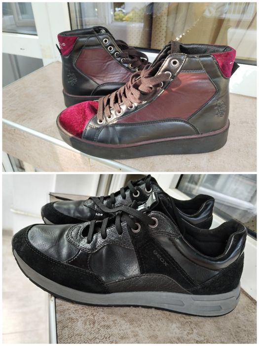 Оригинални дамски маратонки Geox от естествена кожа