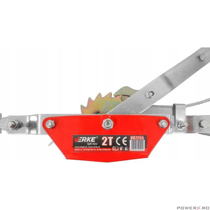 Troliu cu 2 carlige, 2 tone, 2.5m, Verke