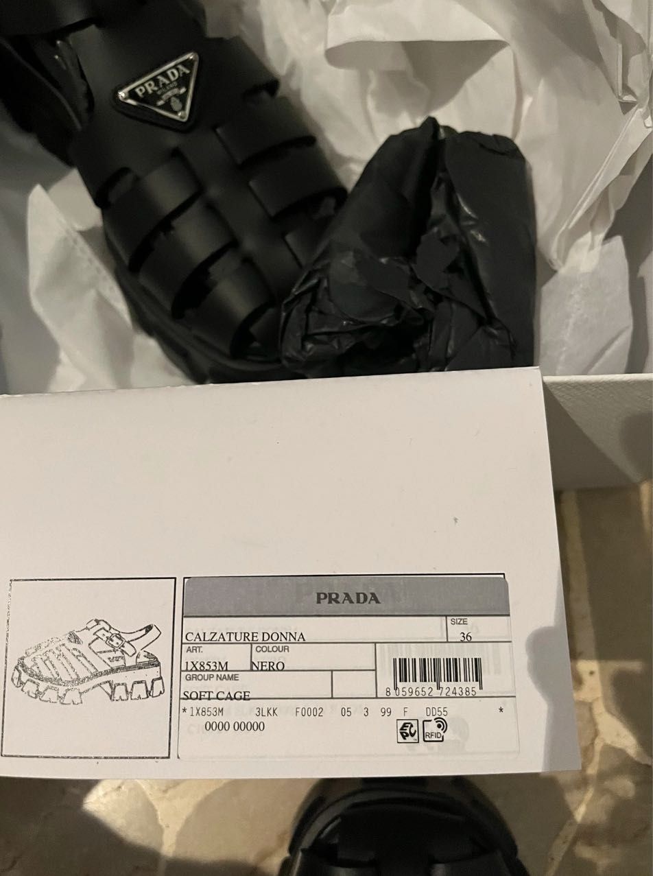 Сандали PRADA черно