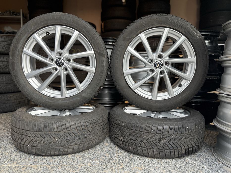Jante aliaj 17 Vw Passat b8 + anvelope iarnă Semperit 215/55 R17 98V
