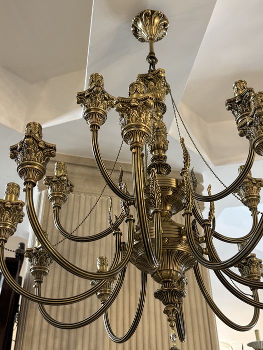 Candelabru bronz masiv- nisipiu-14 brate