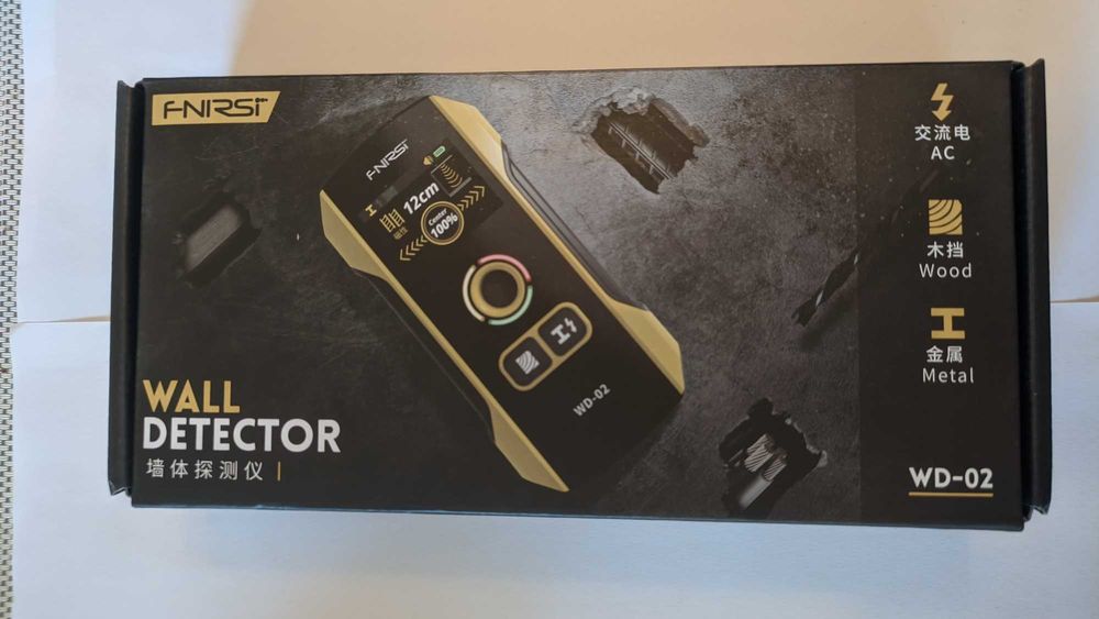 FNIRSI WD-02 стенен скенер за дърво метал и ток