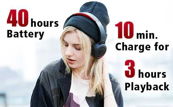 Casti Bluetooth JVC HA-XP50BT-RE Wireless on-ear Noi Sigilate