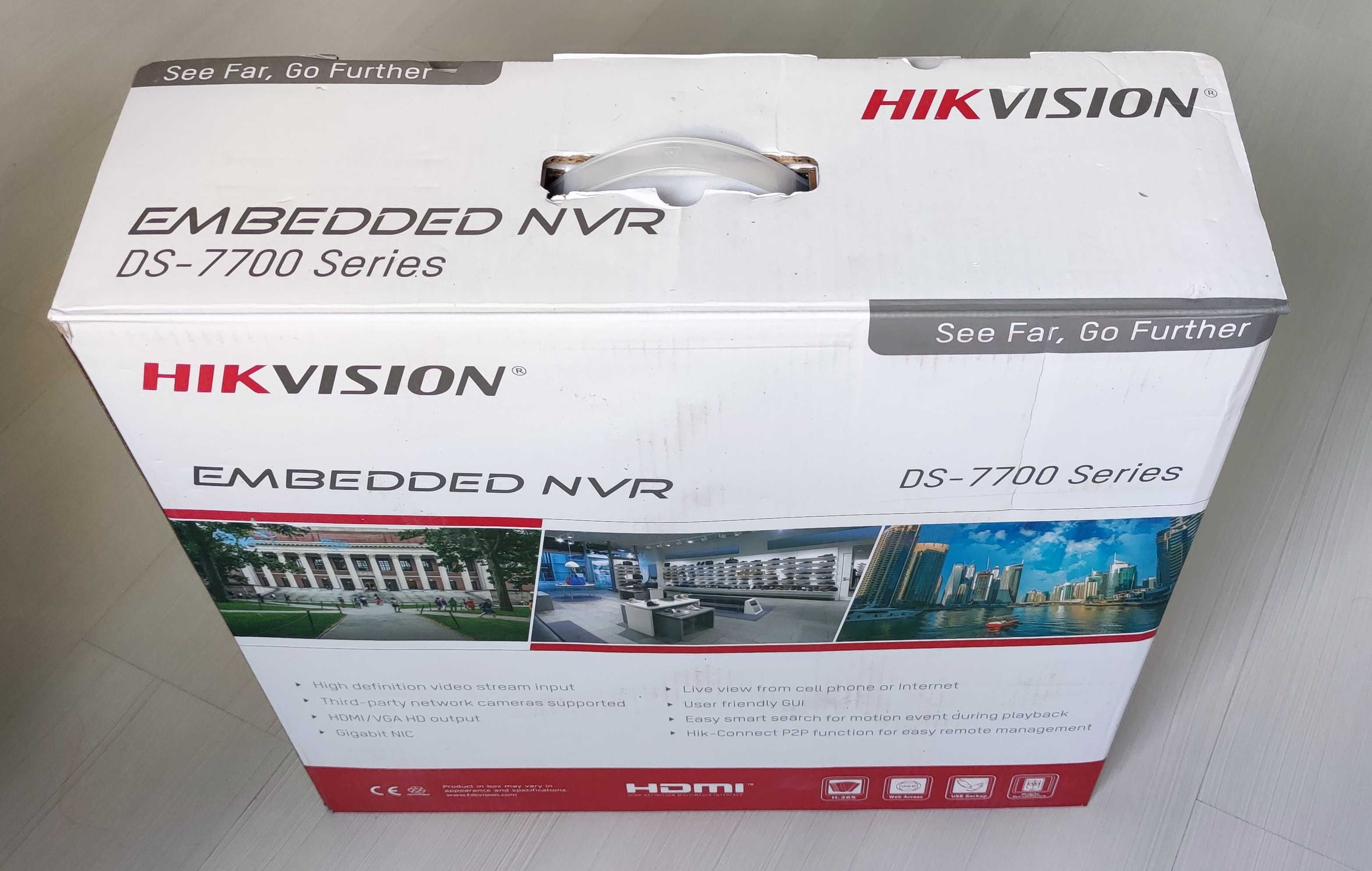 Нов модел 16 портов PoE Hikvision NVR DS-7716NI-M4/16P като нов