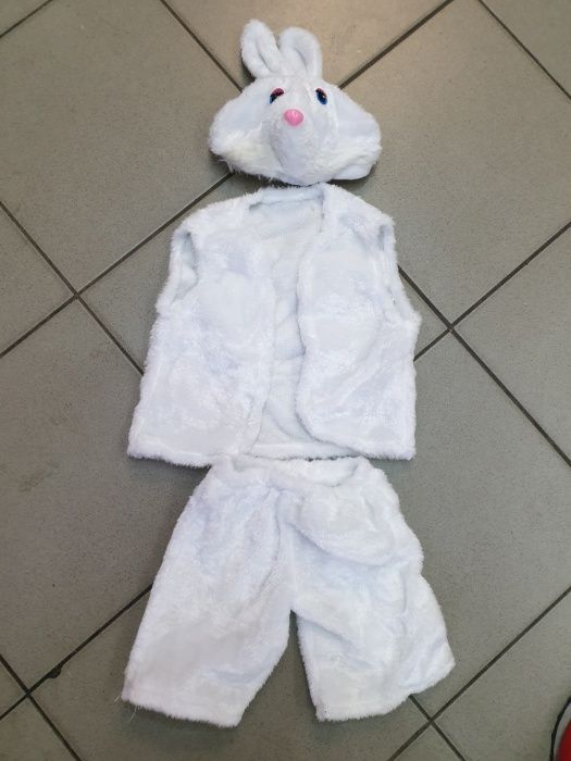 VAND Costum IEPURE ALB compleu carnaval serbarbare 3-6 ani