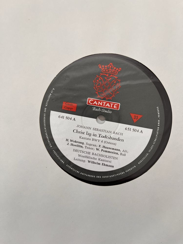 Album viniluri Johann Sebastian Bach