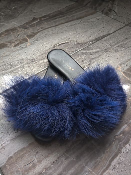 Дамски чехли с косъм